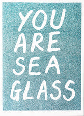 ADAM BRIDGLAND YOU ARE SEA GLASS - GLITTER (BLUE)