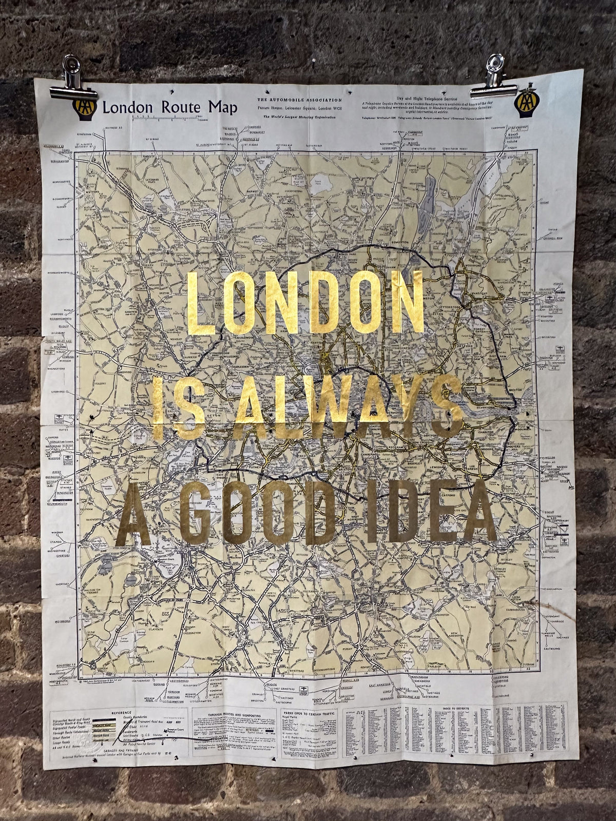London Is Always A Good Idea (Gold Leaf)