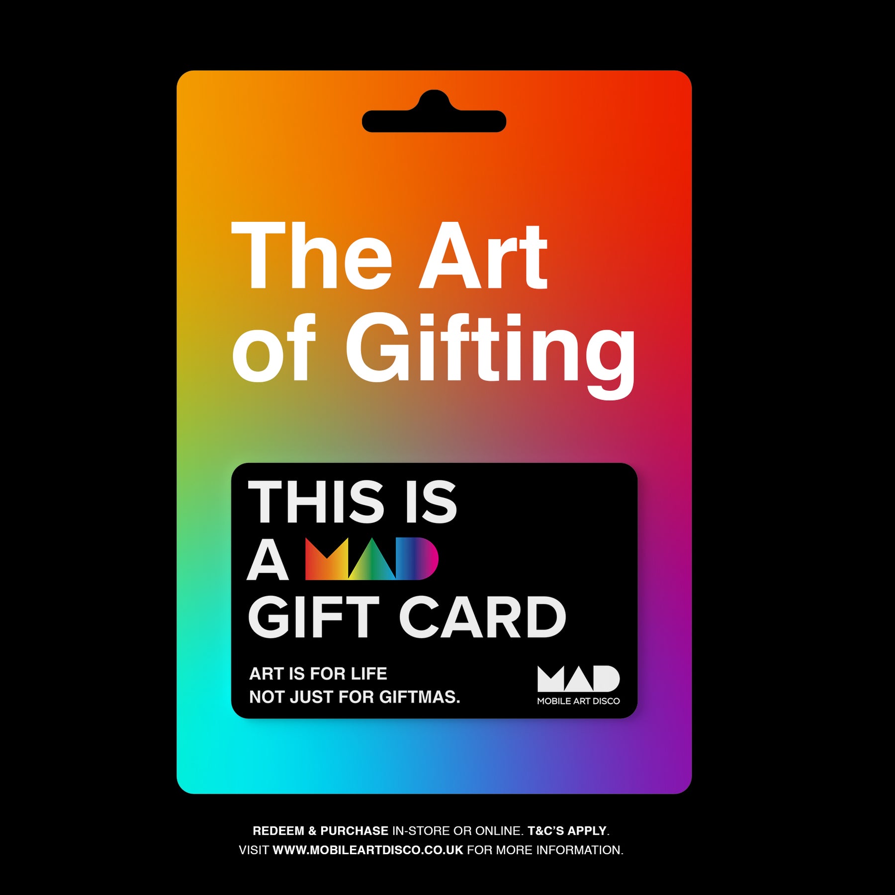 Mobile Art Disco Xmas Gift Card