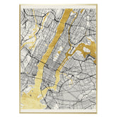 Catford Creative- New York Map Screen Print | A1 Portrait- Unframed