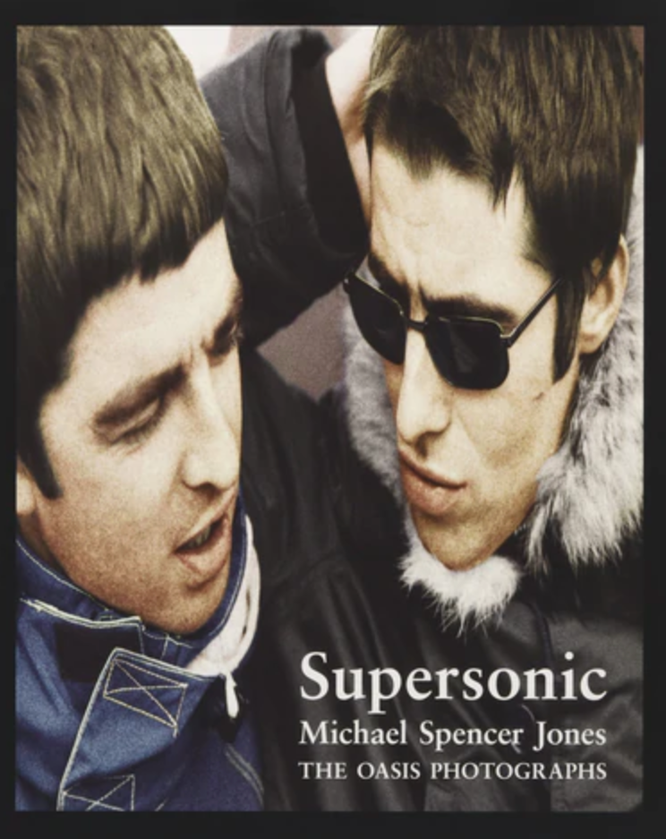 Pictured is the book, 'Supersonic, The Oasis Photographs' by Michael Spencer Jones.