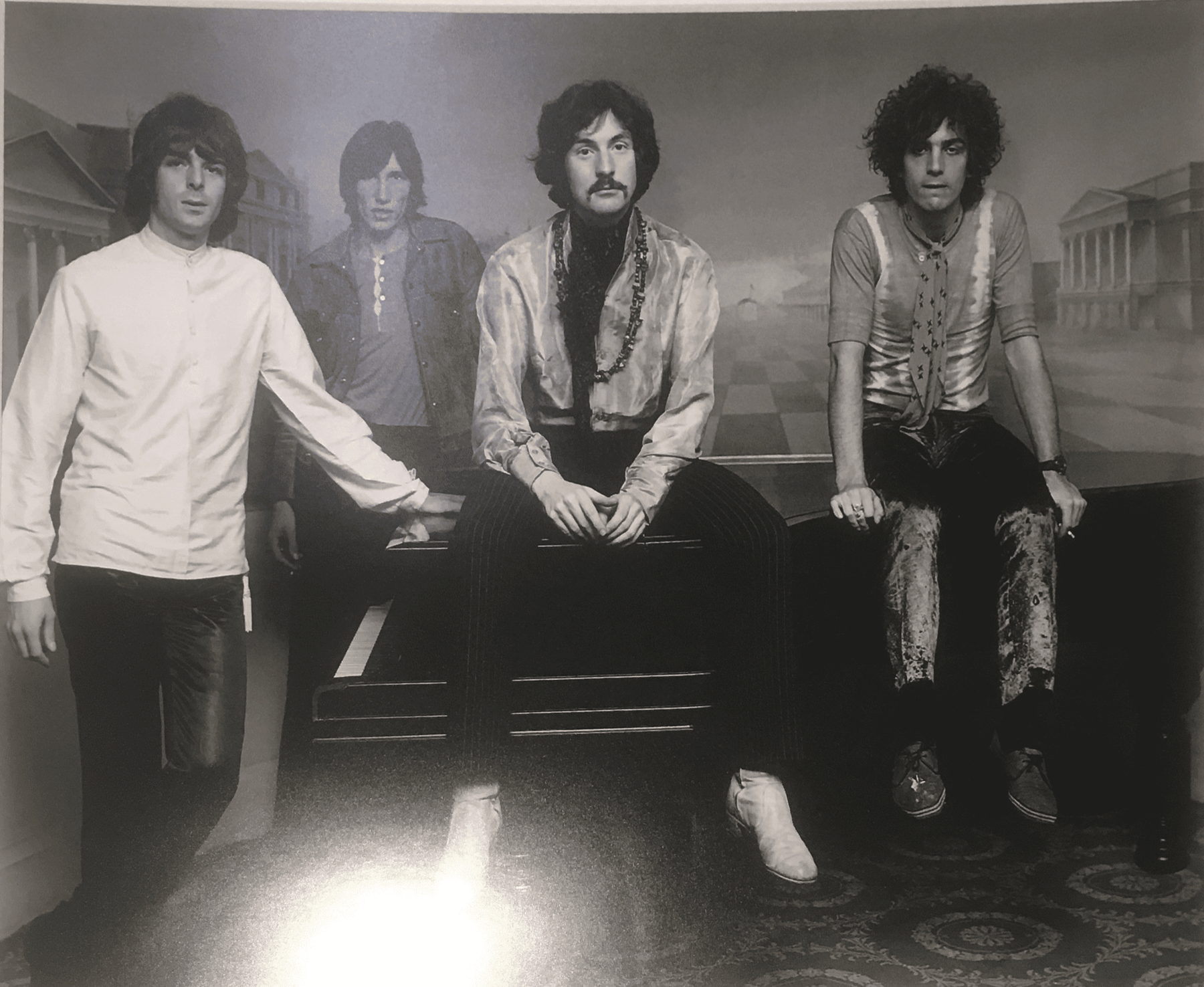 Pink Floyd PR shot in B&W 1967