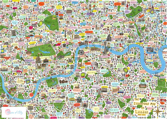 Illustrated Map of London (Limited Edition) - House of Cally