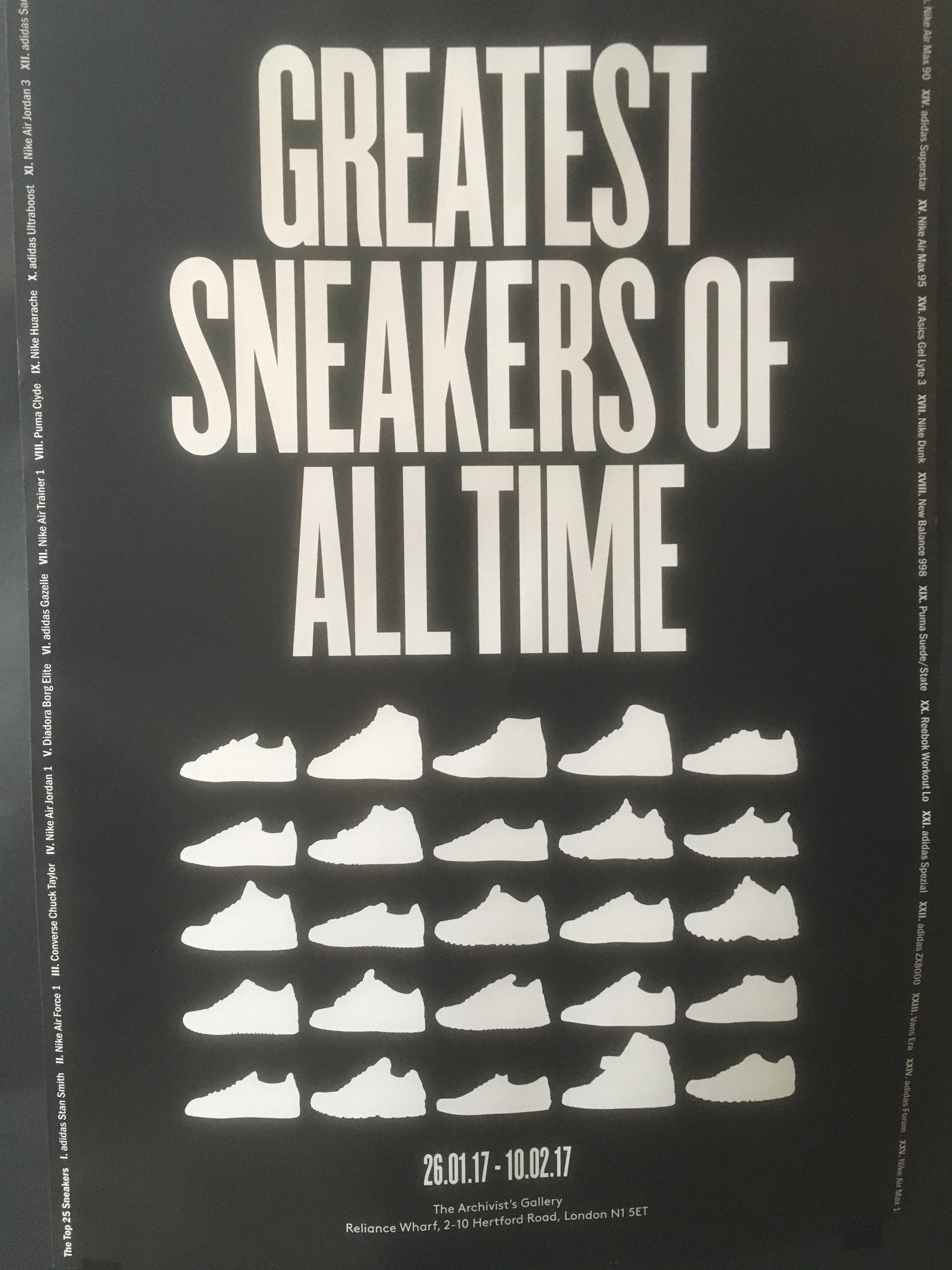 Greatest Sneakers of all time - Exhibition Poster